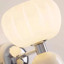 GobekUsa Cream Breeze Pumpkin LED Wall Lamps, Elegant Lighting for Bedroom Living Room Dining Hallway