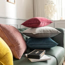 GobekUsa Fringed Velvet Cushion Cover Solid Pillow for Home Decor Sofa Bed