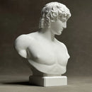 GobekUsa Antinous Retro Plaster Sculpture - European Inspired Room Figurine