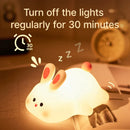 GobekUsa Animal Silicone Night Light USB Rechargeable Timer Baby Kids Bedside Lamp