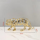 GobekUsa Golden Openwork Animal Sculpture Set for Home Decoration