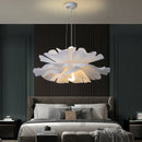 GobekUsa Love Me Not Chandelier: Simple White Flower Lamp for Bedroom or Kitchen
