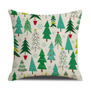 GobekUsa Christmas Deer Linen Cushion Cover - Home Decor Sofa Pillowcase