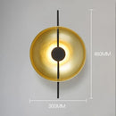 GobekUsa Gold Circle LED Wall Light 10W, Postmodern Black Sconce for Foyer, Bedside, Hotel, Aisle