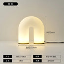 GobekUsa French Cream U-shaped Floor Lamp, Nordic Minimalism LED Light for Home Decor