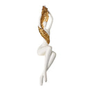 GobekUsa Large Nude Feathered Body Sculpture | Modern Abstract Sitting Figurine Statues