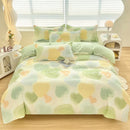 GobekUsa Aloe Cotton Printed Bed Sets 4Pcs Soft Cozy Bedding Set for Adults