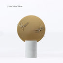 GobekUsa Golden Geometric Circle Insect Figurine Set Home Decor
