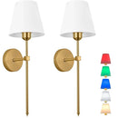 GobekUsa Industrial Retro Fabric Wall Lamp for Bedroom, Bathroom, Living Room Lighting