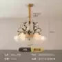 GobekUsa Glass Flower Chandelier: Elegant Retro High-End Lobby Main Light for Home, Restaurant