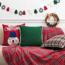 GobekUsa Cartoon Christmas Pillow Covers: Festive Decor for Sofa - Embroidered Design