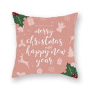 GobekUsa Christmas Santa Elk Pillowcase 45x45cm for Sofa Chair Decor