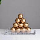 GobekUsa Geometric Gold Tower Set for Stylish Home Decor