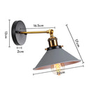 GobekUsa Industrial Retro Loft Wall Sconce E27 Bedside Lights Fixtures for Living Room