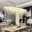 GobekUsa LED Tassel Chandeliers | Waterfall Hanging Pendant Light | Modern Art Decor Lighting