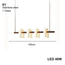 GobekUsa Art Deco White Acrylic Chandeliers: Elegant Indoor Living Room Lamps