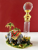 GobekUsa Elephant Crystal Perfume Bottle 4ml - Handmade Home Decor & Holiday Gift