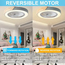 GobekUsa Low Profile Wood Ceiling Fan Light with Remote Control LED Indoor Air Circulator