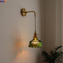 GobekUsa LED Wall Lamp Glass Copper Arandelas Para Parede Retro Style for Living Room