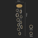 GobekUsa LED Pendant Lights: Modern Simplicity for Living Room, Dining Area, Staircase Chandelier