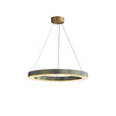 GobekUsa Blue Copper Crystal LED Ceiling Chandelier for Dinning Room