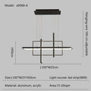 GobekUsa LED Rectangle Pendant Lights for Dining Room and Kitchen