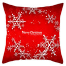 GobekUsa Christmas Santa Claus Snowflake Pillow Cover 18x18inch