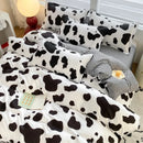 GobekUsa Cartoon Print Bedding Set: Breathable Duvet Cover, Bed Sheet, Pillowcases - Double & Single Sizes