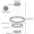 GobekUsa Crystal LED Chandelier Pendant Light for Modern Luxury Living Dining Room Décor