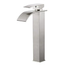 GobekUsa Brass Waterfall Basin Faucet Single Lever Deck Mount Mixer Taps