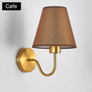 GobekUsa Gold Fabric Wall Lamp for Modern Nordic Style Living Spaces