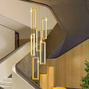 GobekUsa Crystal Chandelier Stair Pendant for Modern Home Decoration & Interior Lighting