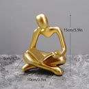 GobekUsa Abstract Thinker Resin Figurine for Home Office Decor