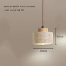 GobekUsa Elegant Wabi Sabi Travertine Pendant Lamp for Dining Desk & Kitchen Island