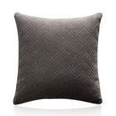 GobekUsa Blue Wave Crimping Quilted Cushion Cover for Home Sofa Bed Decor