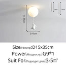 GobekUsa Kids Cartoon Panda Polar Bear Ceiling Light Chandelier for Boys and Girls' Bedroom