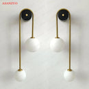 GobekUsa Glass Ball Gold LED Wall Lamp for Modern Home Decor & Lighting