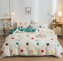 GobekUsa Cartoon Print Bedding Set - Queen/King Size Duvet Cover, Sheets, Pillowcases