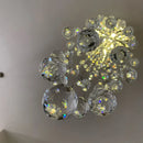GobekUsa Crystal Chandelier for Staircase Luxury Hotel Bedroom Hanging Light