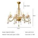 GobekUsa Crystal LED Chandelier Living Room Luxury Lighting E14 Pendant Lamparas