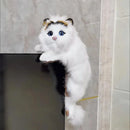 GobekUsa Hanging Cat Plush Doll Figurine Home Decoration Model
