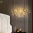 GobekUsa Crystal LED Wall Light Sconces for Living Room Bedroom, Modern Interior Wall Lamp