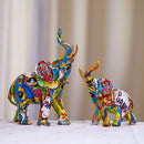 GobekUsa Elephant Resin Art Statue Collection for Home Office Decor