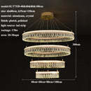 2024 GobekUsa Modern Crystal LED Chandelier for Living & Dining Room Decor