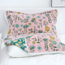 GobekUsa Lace Trim Pillow Towel - Double Sided Yarn-Dyed Jacquard - 52*75 CM - Five-Layer Cotton Gauze