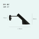 GobekUsa Arne Jacobsen Corner Floor Lamp Black White LED Modern Living Room Decor