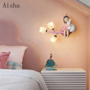 GobekUsa Kids' Room LED Wall Lamp - Cartoon Nursery Lighting Fixtures