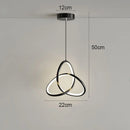 Nordic Metal LED Pendant Light in Black or Gold