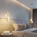 GobekUsa Acrylic Spiral Pendant Lamp Bedroom Living Room Modern Nordic Drop Hanging Light