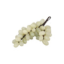 GobekUsa Jade Grape Sculpture Handmade Desk Decor Fruit Figurine